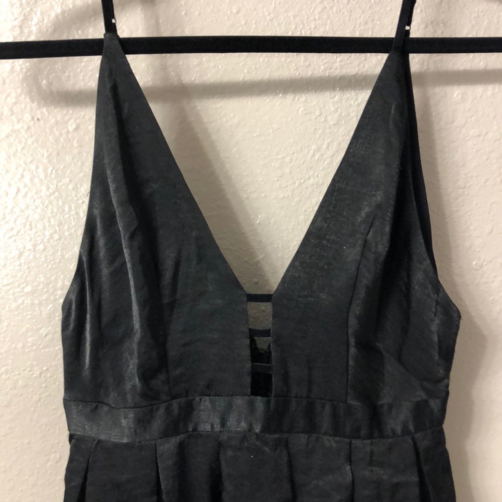 Free People Black Low Cut Dress